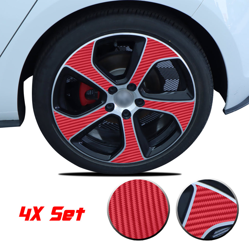 Wheel Rim Overlay Graphic Vinyl Decal Compatible with Volkswagen MK7 GTi 2014-2020