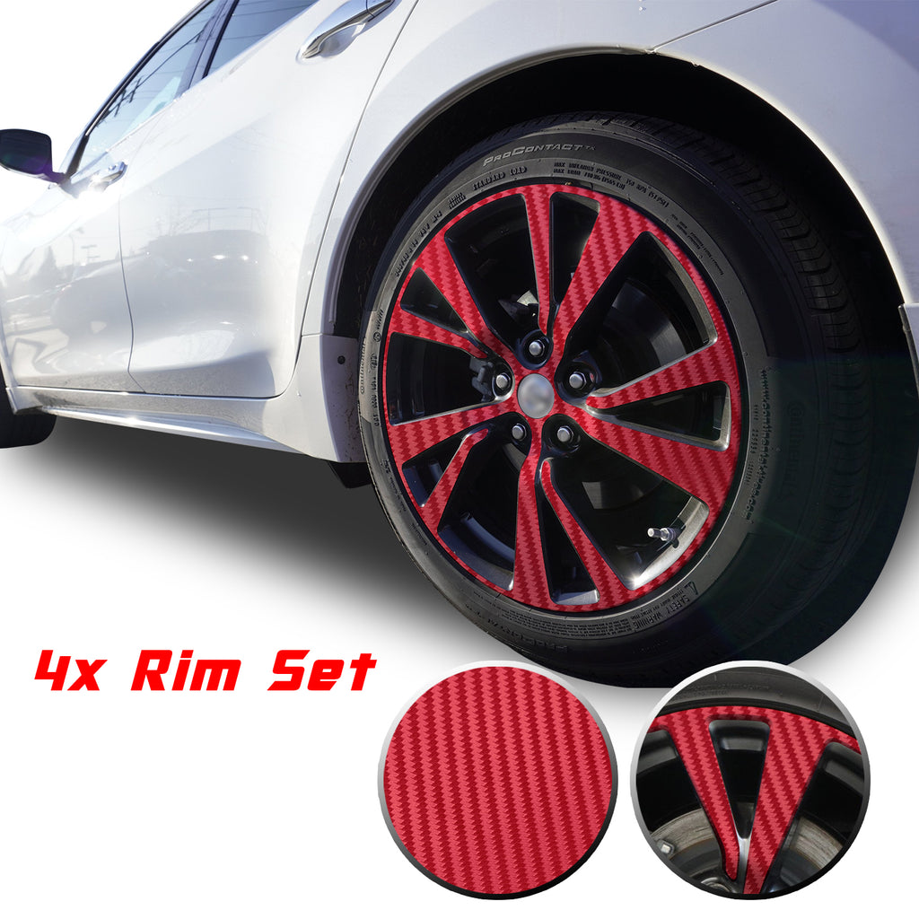 18" Wheel Rim Chrome Delete Vinyl Wrap Overlay Kit Compatible with and Fits Maxima 2016 - 2020