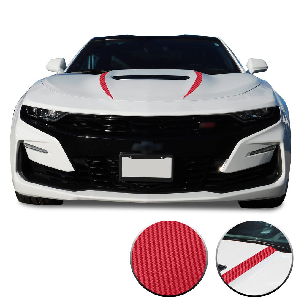 Front Hood Spear Vinyl Wrap Decal Cover Protector Compatible with and fits Camaro 2019-2020