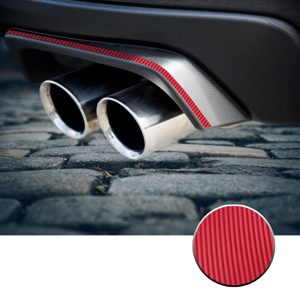 Exhaust Stripe Overlay Trim Decal Compatible With and Fits 2015-2020 Subaru WRX STi