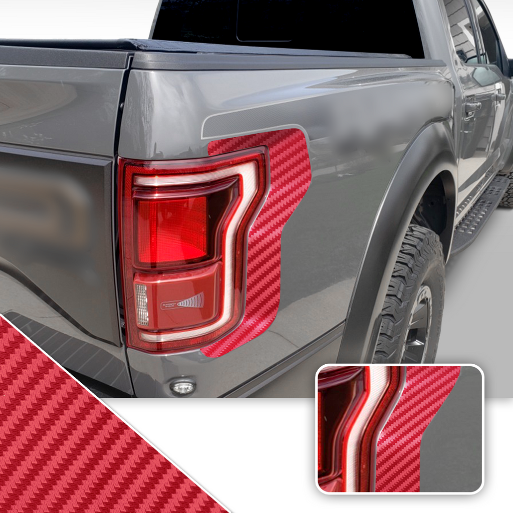 Taillight Accent Decal Overlay Trim Compatible with and Fits Raptor F-150 2018+