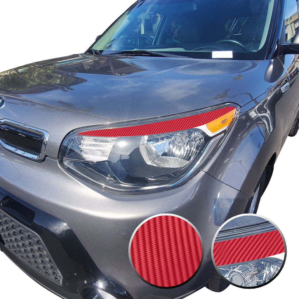 Eyelid Accent Overlay Precut Decal Vinyl Trim Compatible with and Fits Kia Soul 2014 2015 2016