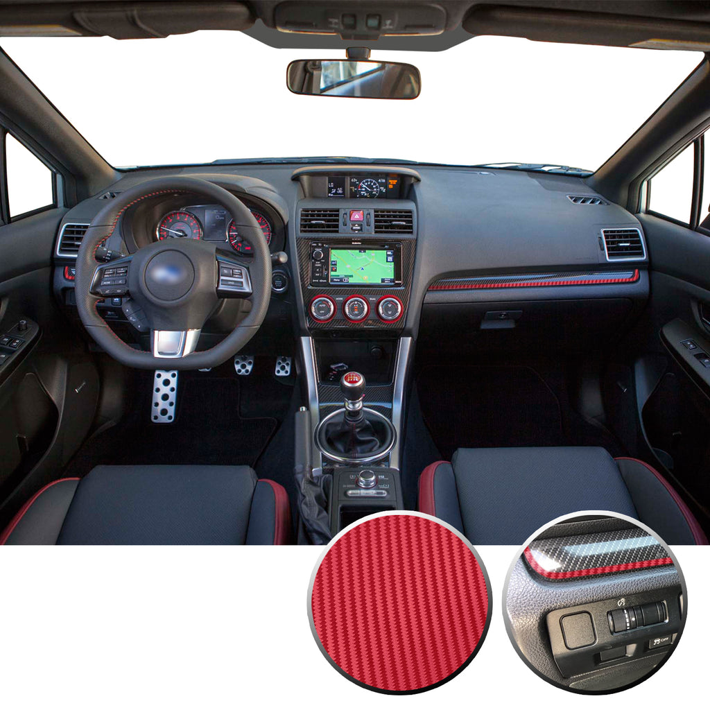 Interior Dash Pinstripe Vinyl Trim Decal Compatible with and Fits WRX STi Subaru 2015-2020