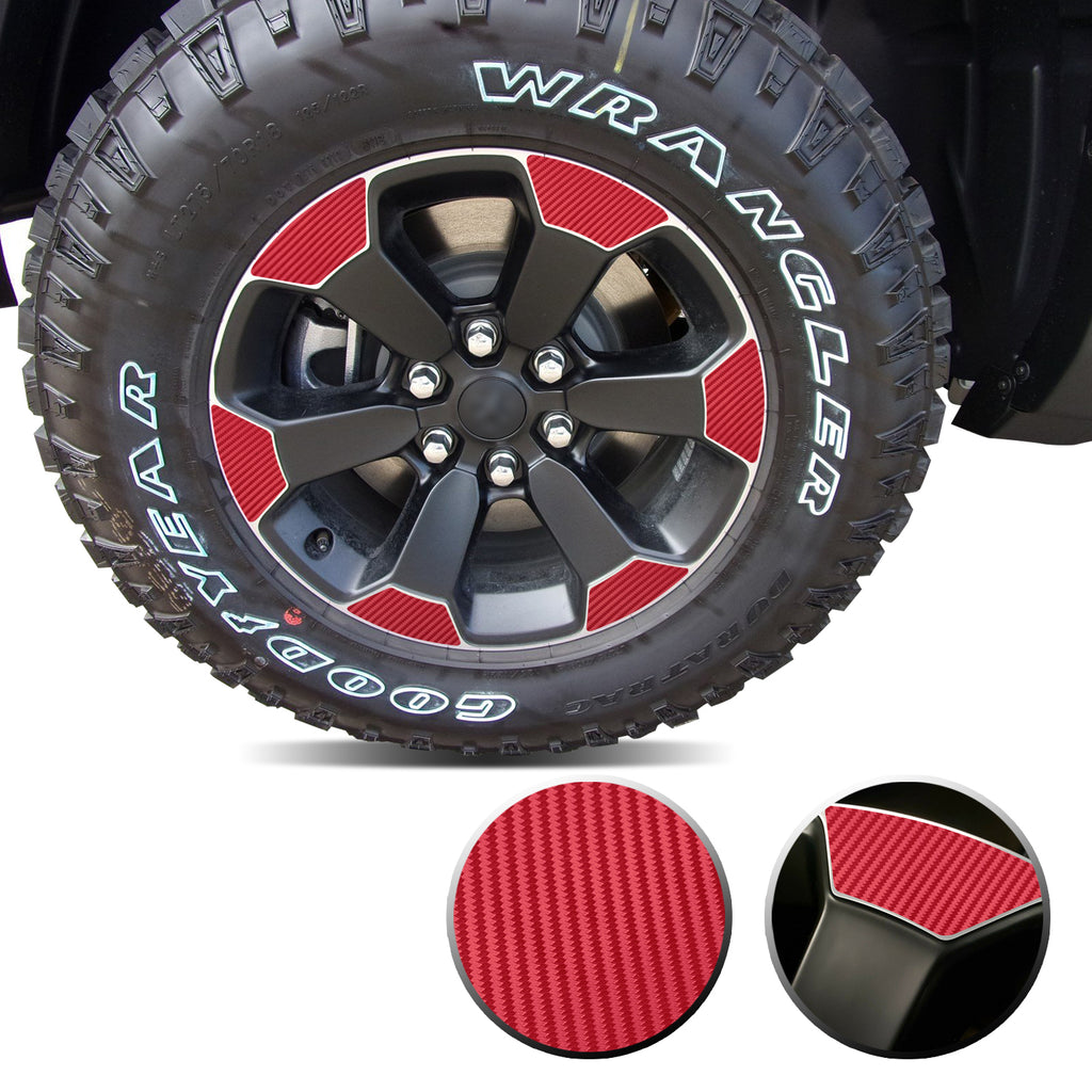18" Wheel Precut Vinyl Wrap Graphic Decal Overlay Kit Compatible with and Fits Ram 1500 Rebel 2019-2020