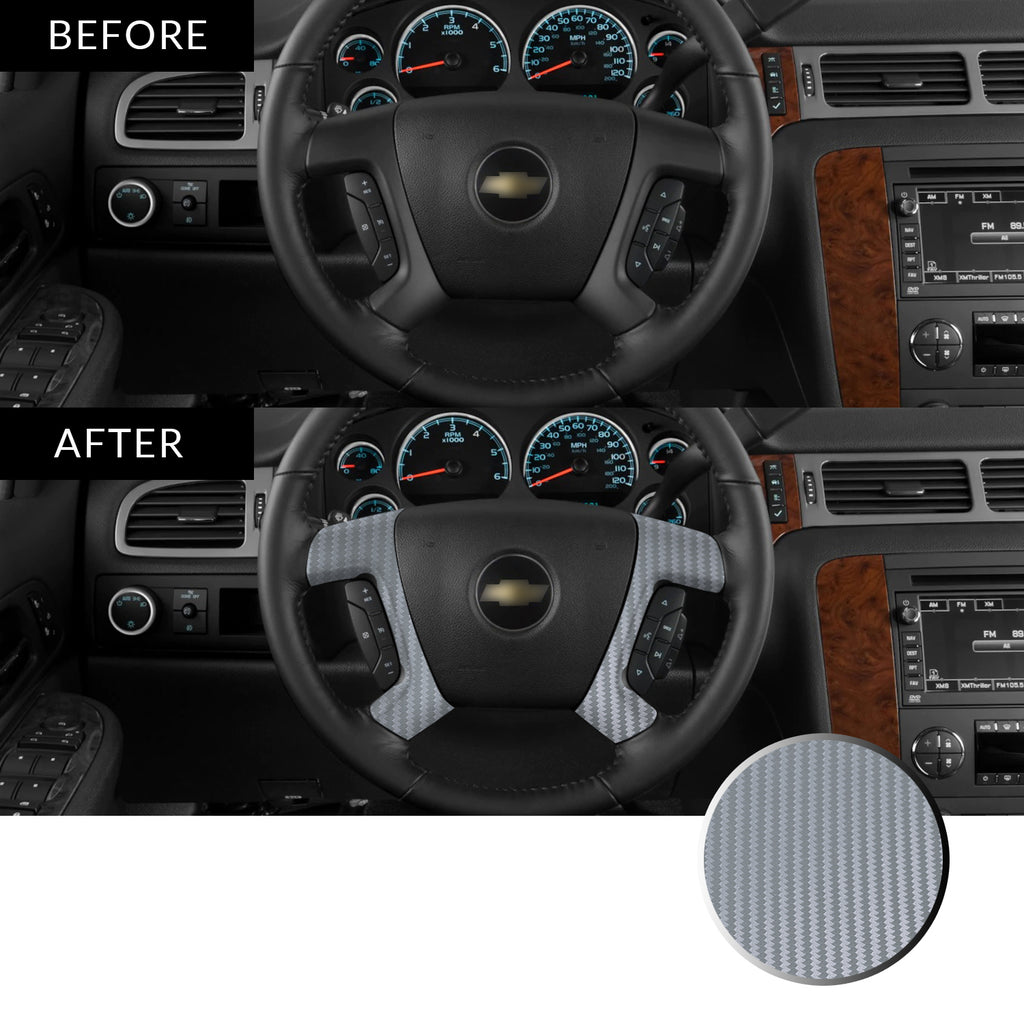 Steering Wheel Spoke Decal Overlay Trim Compatible with and Fits Chevrolet, GMC, Cadillac