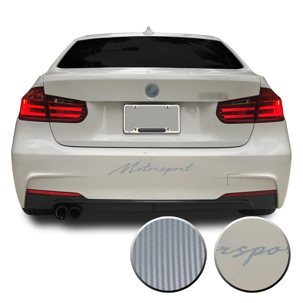 Motorsport Universal Rear Bumper Banner Graphic Overlay Pre Cut Vinyl Decal