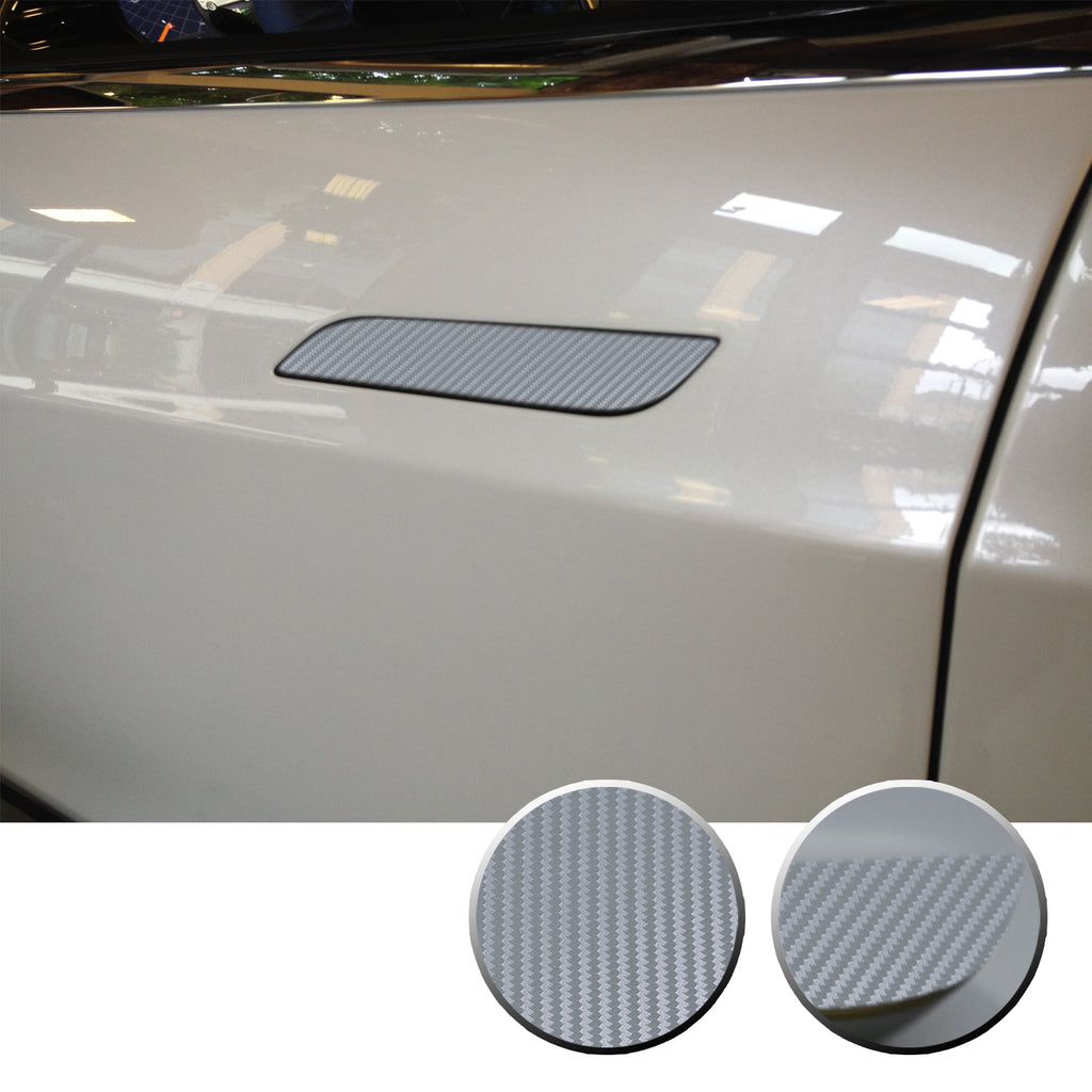 Door Handle Trim Chrome Delete Vinyl Decal Overlay Wrap Compatible with Tesla Model S 2012-2020