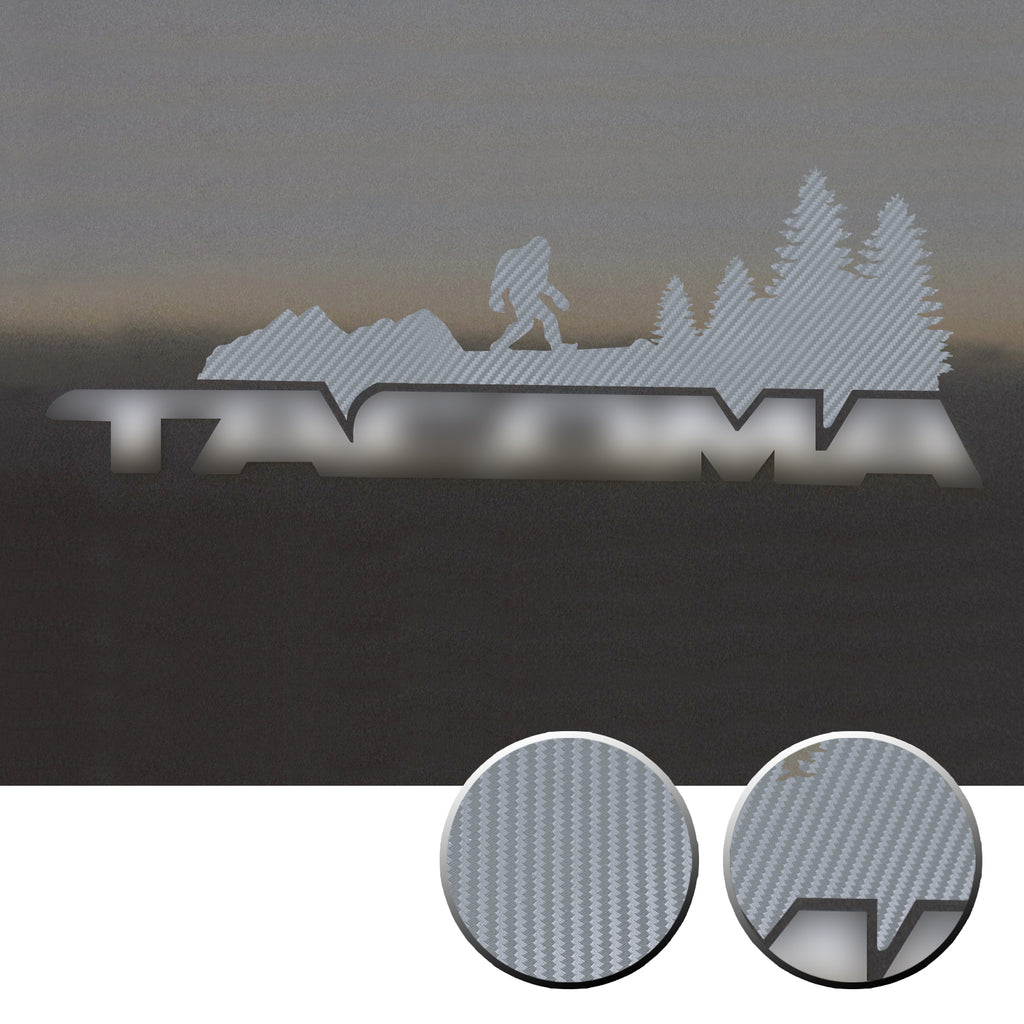 2x Door Badge Emblem Bigfoot Vinyl Decals Overlay Compatible with Toyota Tacoma 2005-2015