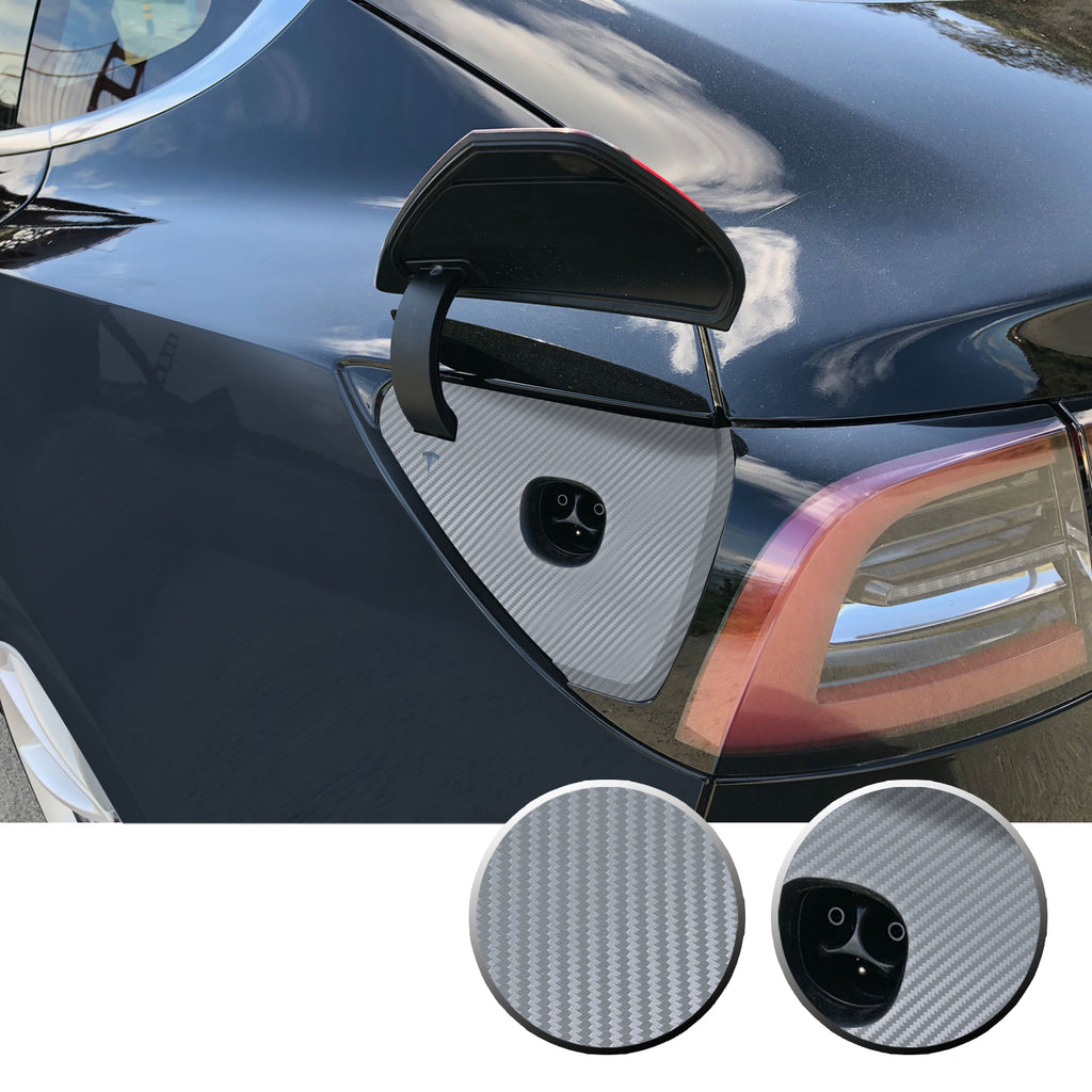 Charging Dock Vinyl Decal Overlay Kit Compatible with Tesla Model 3 2017-2020