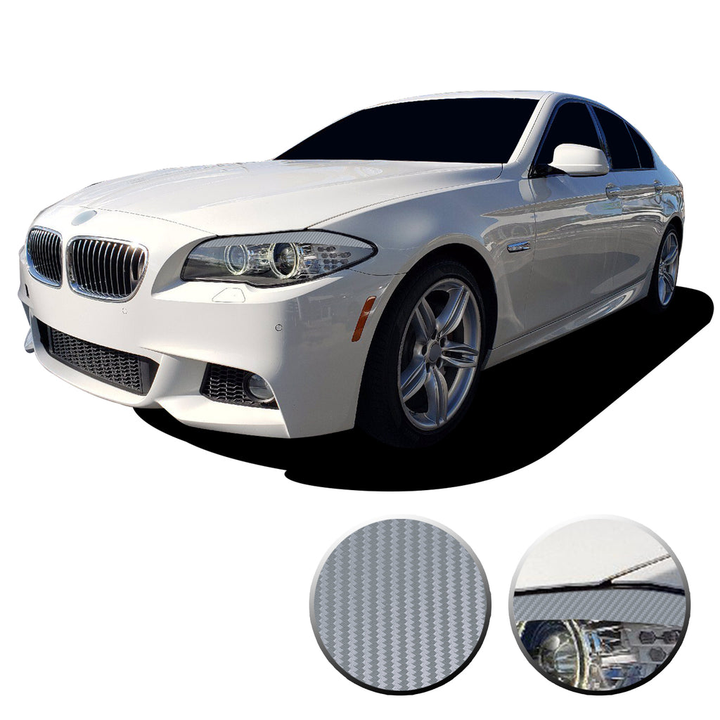 Headlight Eyelid Eyebrow Graphic Vinyl Decal Compatible with BMW 5 Series F10 2011-2013