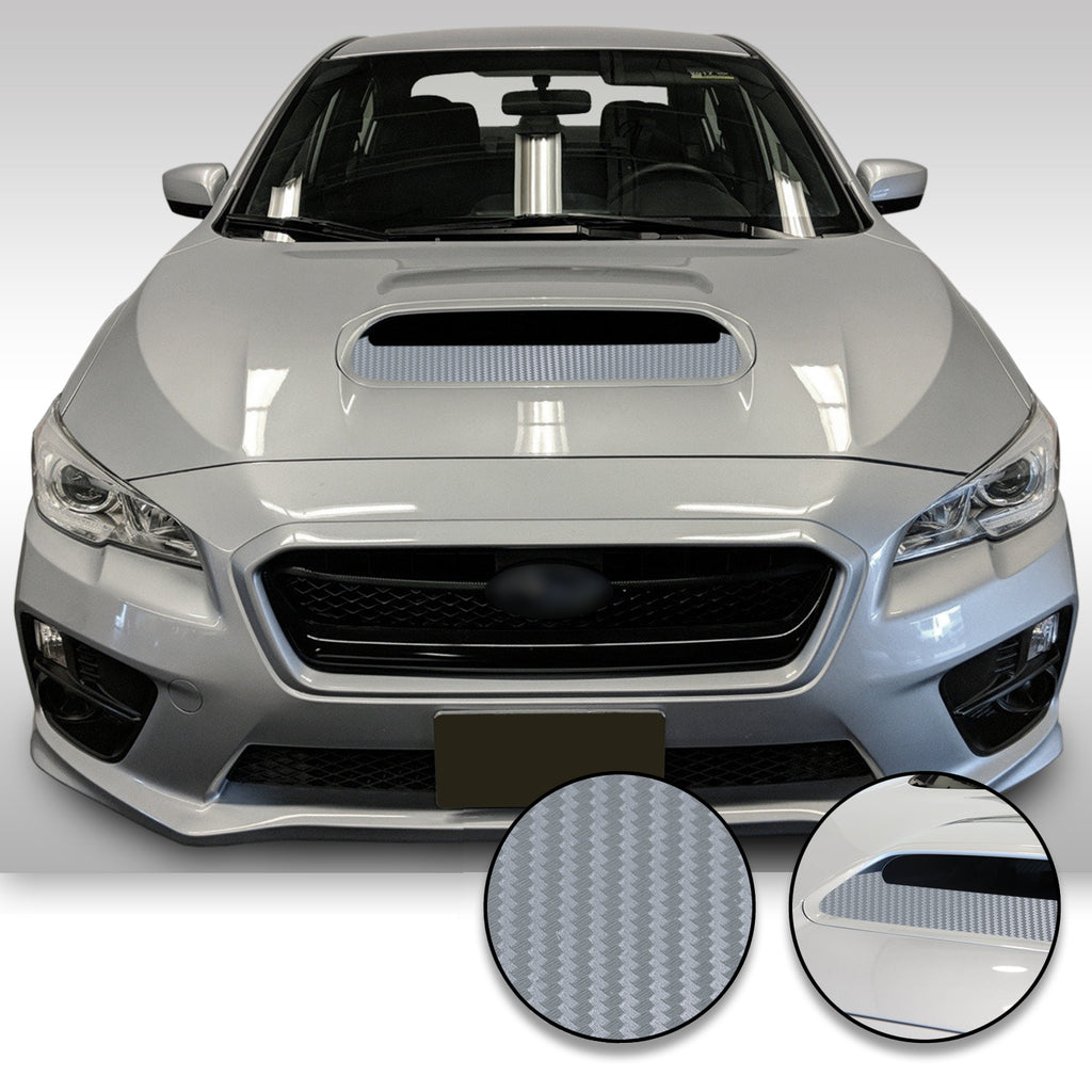 Hood Scoop Vinyl Decal Overlay Wrap Trim Compatible with and Fits WRX STi 2015-2020