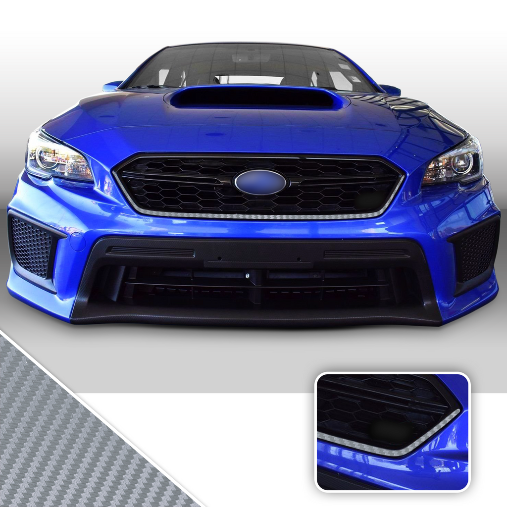 Front Grille Pinstripe Vinyl Decal Overlay Wrap Trim Compatible with and Fits WRX STi 2018-2020