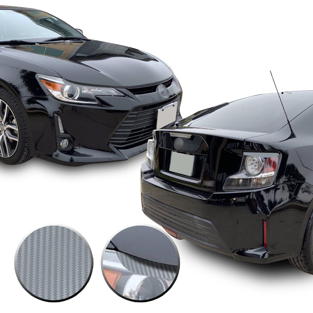 Headlight & Tail Light Eyelid Eyebrow Overlay Vinyl Decal Compatible with Scion tC 2014-2016