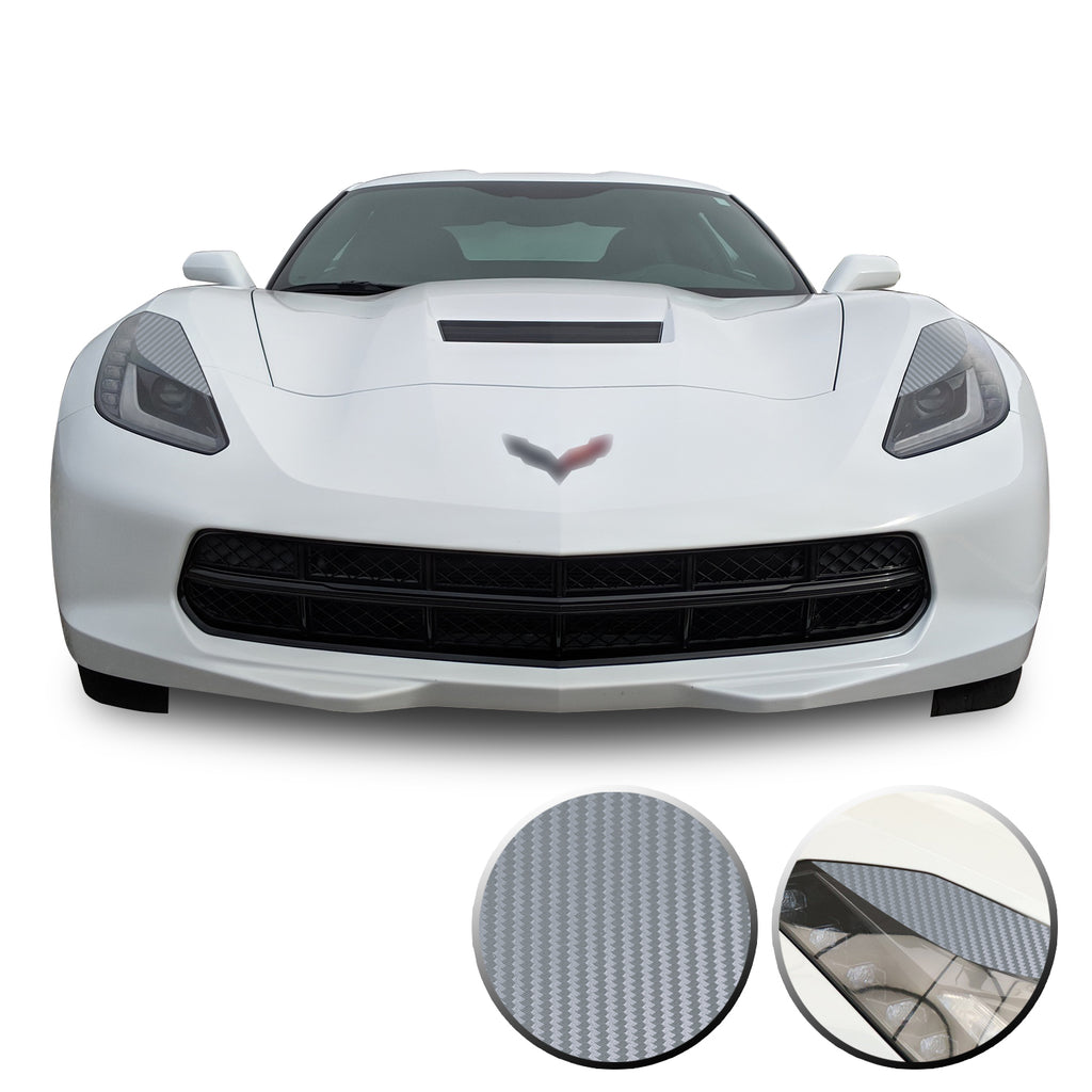 Headlight Eyelids Vinyl Decal Overlay Wrap Compatible with Corvette C7 2014-2019
