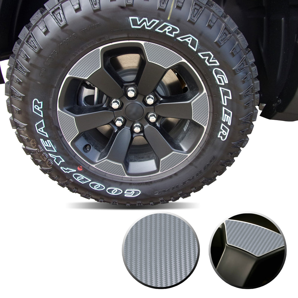 18" Wheel Precut Vinyl Wrap Graphic Decal Overlay Kit Compatible with and Fits Ram 1500 Rebel 2019-2020
