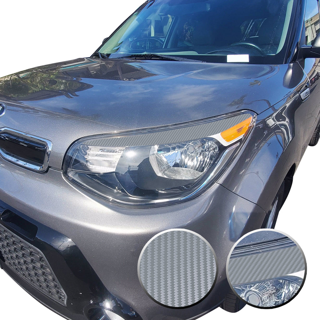 Eyelid Accent Overlay Precut Decal Vinyl Trim Compatible with and Fits Kia Soul 2014 2015 2016