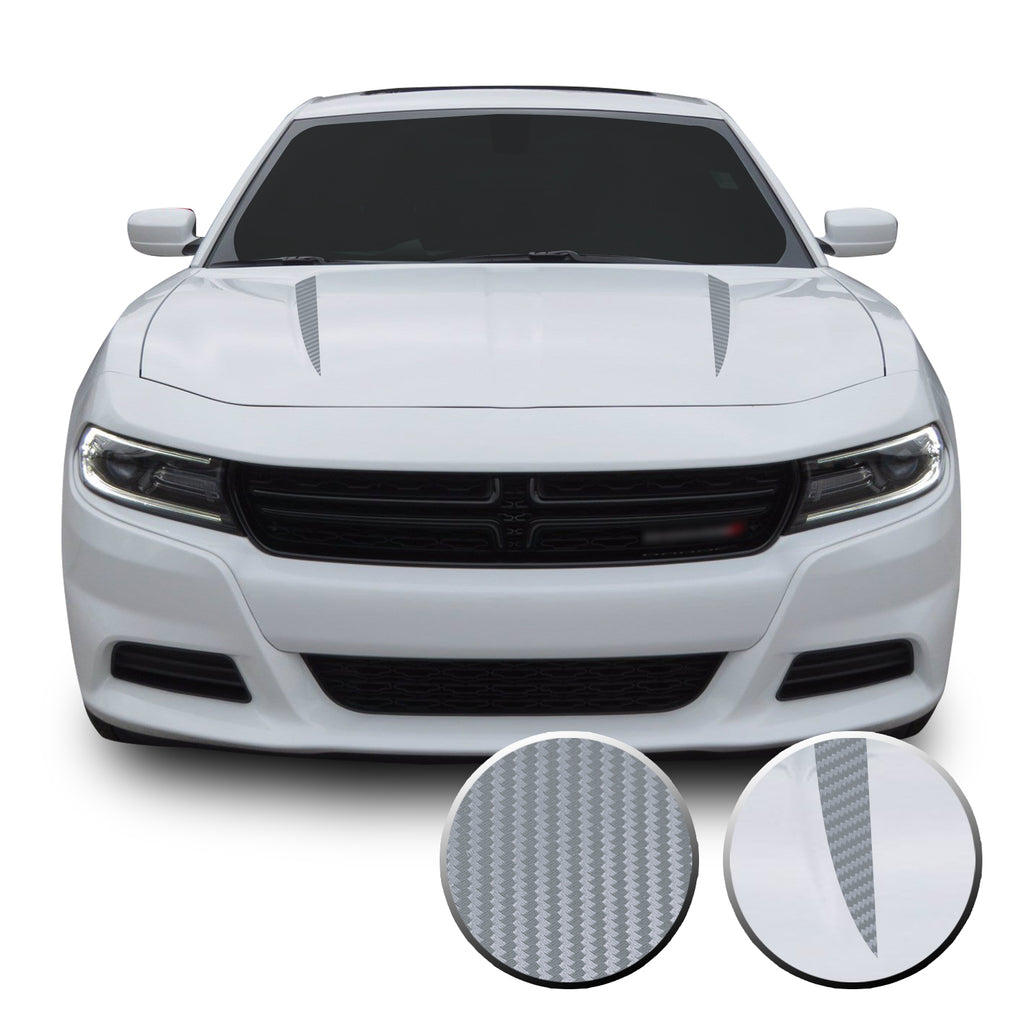 Hood Spears Racing Trim Vinyl Decal Compatible with Dodge Charger 2015 - 2020