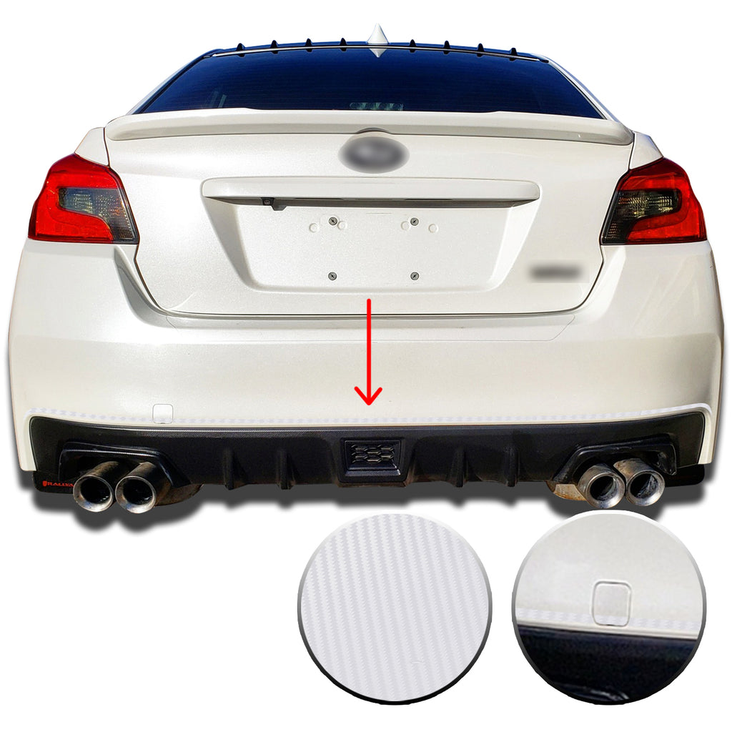 Rear Bumper Pin Decal Overlay Wrap Compatible with and Fits WRX STi Subaru 2015-2019