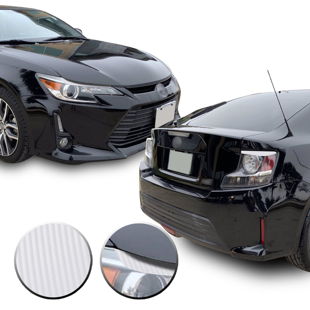 Headlight & Tail Light Eyelid Eyebrow Overlay Vinyl Decal Compatible with Scion tC 2014-2016
