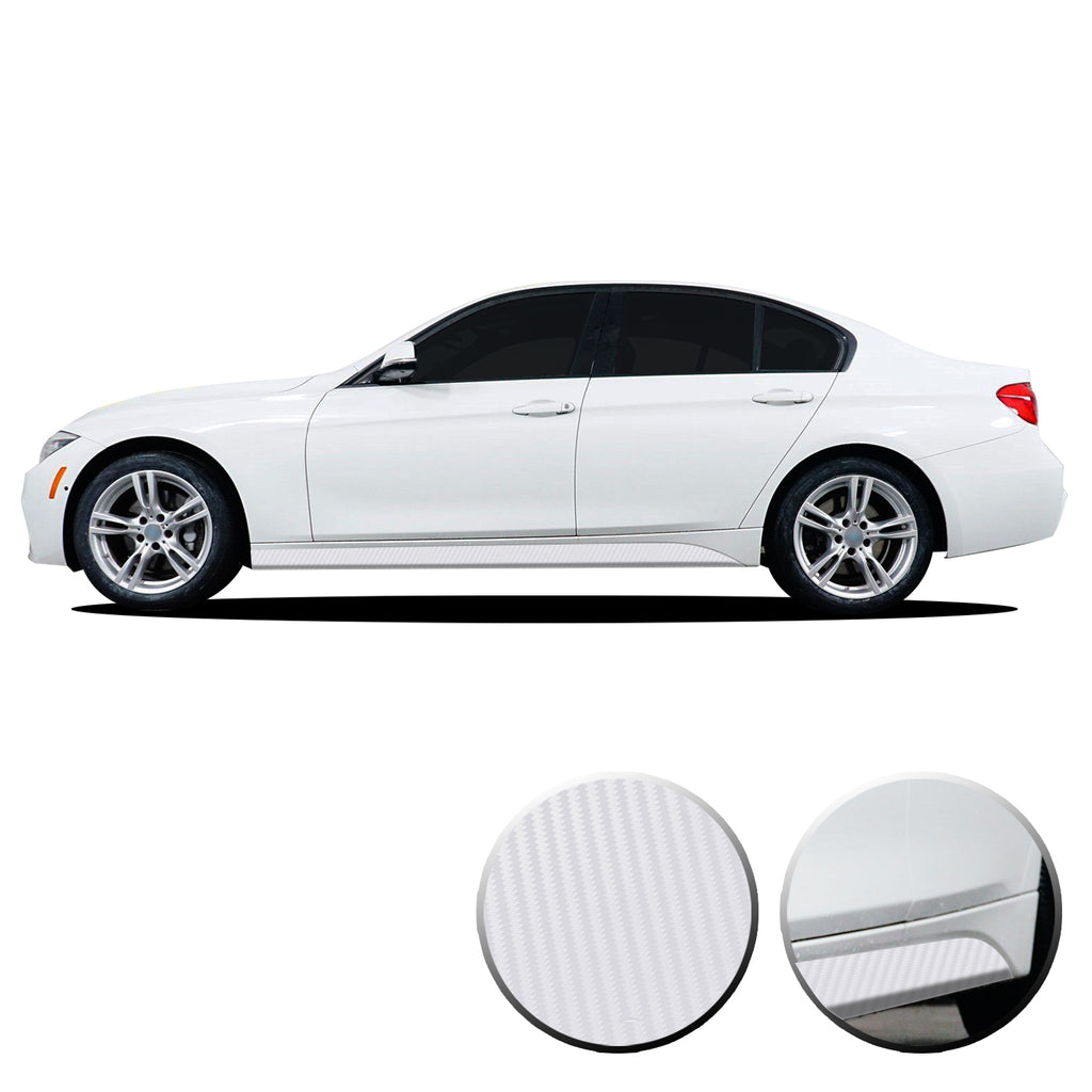 Lower Panel Side Skirt Accent Vinyl Overlay Compatible with BMW 3 Series F30 F31 E90 E91 2007-2019