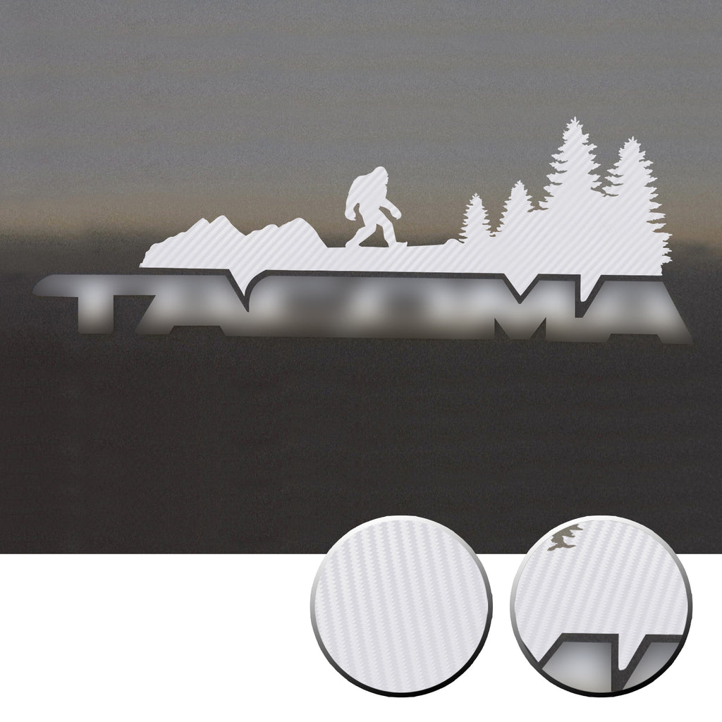 2x Door Badge Emblem Bigfoot Vinyl Decals Overlay Compatible with Toyota Tacoma 2005-2015