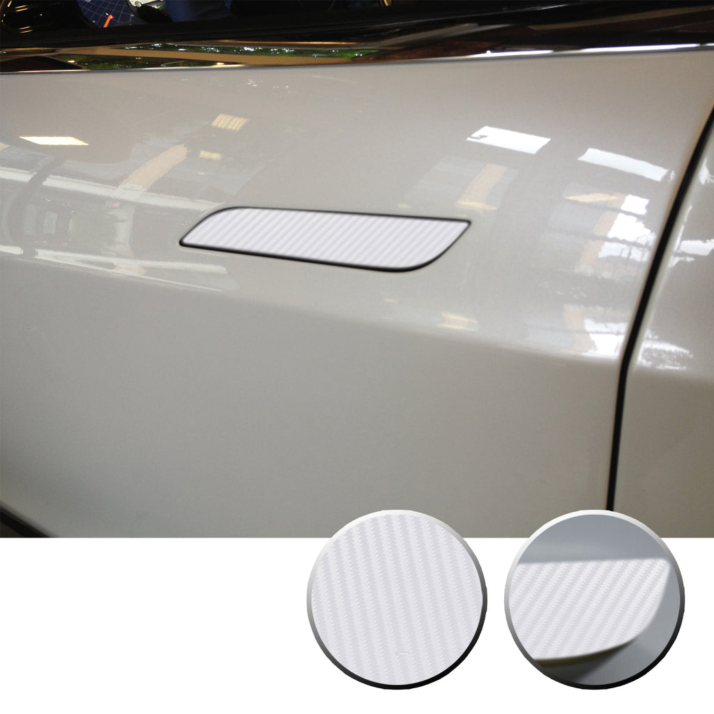 Door Handle Trim Chrome Delete Vinyl Decal Overlay Wrap Compatible with Tesla Model S 2012-2020
