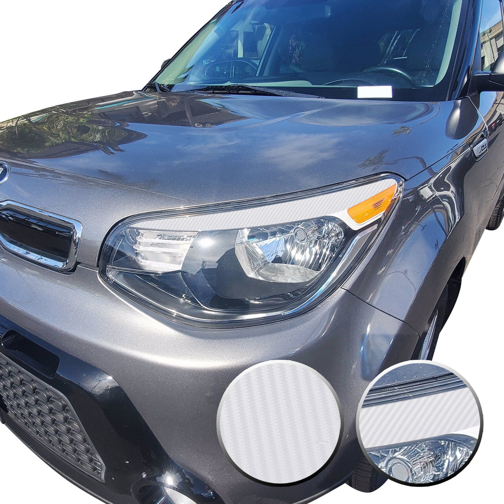 Eyelid Accent Overlay Precut Decal Vinyl Trim Compatible with and Fits Kia Soul 2014 2015 2016