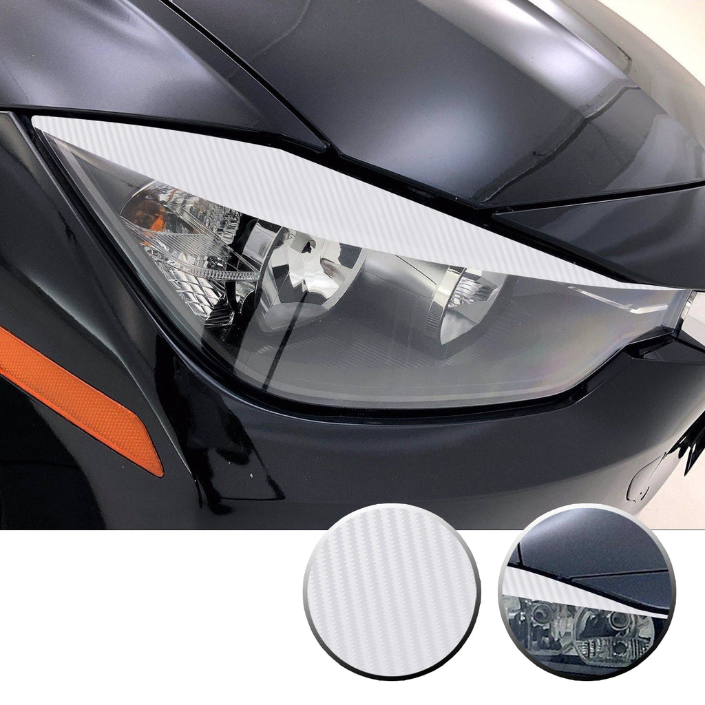 Headlight Eyelid Eyebrow Overlay Vinyl Decal Compatible with BMW 3 Series F30 2012 - 2016