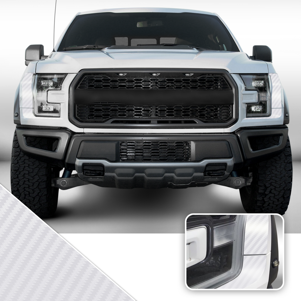 Headlight Accent Decal Overlay Trim Compatible with and Fits Raptor F-150 2018+