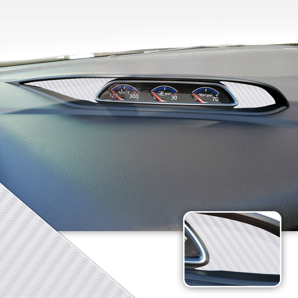 Turbo PSI Pod Instrument Gauges Vinyl Accent Overlay Wrap Trim Compatible with Ford Focus ST RS 2013-2018