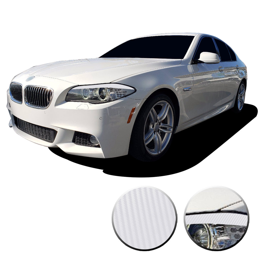 Headlight Eyelid Eyebrow Graphic Vinyl Decal Compatible with BMW 5 Series F10 2011-2013