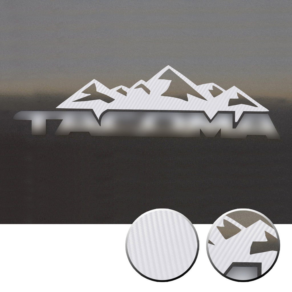 2x Door Badge Emblem Mountain Vinyl Decals Overlay Compatible with Toyota Tacoma 2016-2020