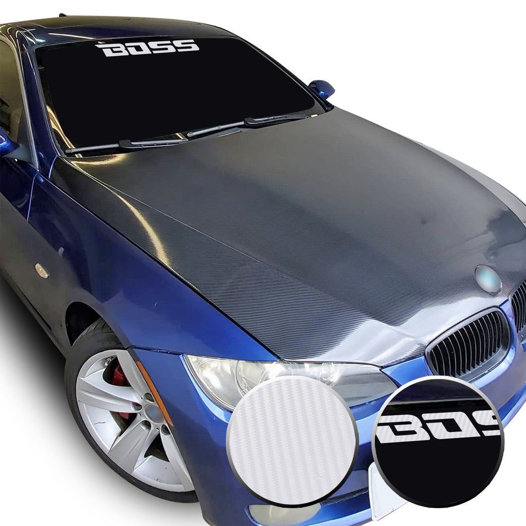 23" x 2.3" Boss Racing Performance Windshield Universal Overlay Pre Cut Graphic Vinyl Decal