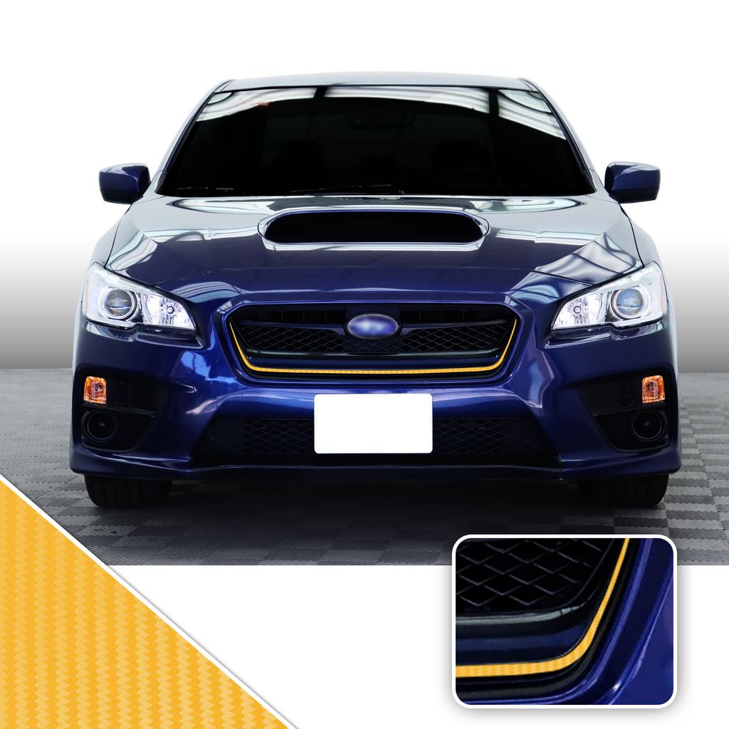 Front Grille Pinstripe Vinyl Decal Overlay Wrap Trim Compatible with and Fits WRX STi 2015-2017