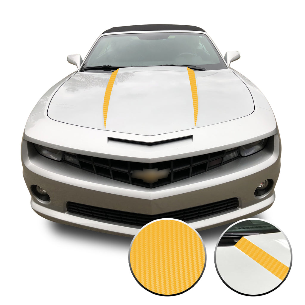 Hood Spears Vinyl Decal Overlay Trim Wrap Compatible with & Fits Camaro 2010-2015