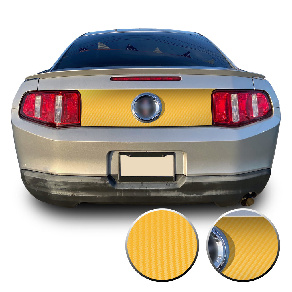 Trunk Rear Decklid Trim Graphic Vinyl Decal Compatible with Ford Mustang 2010-2014