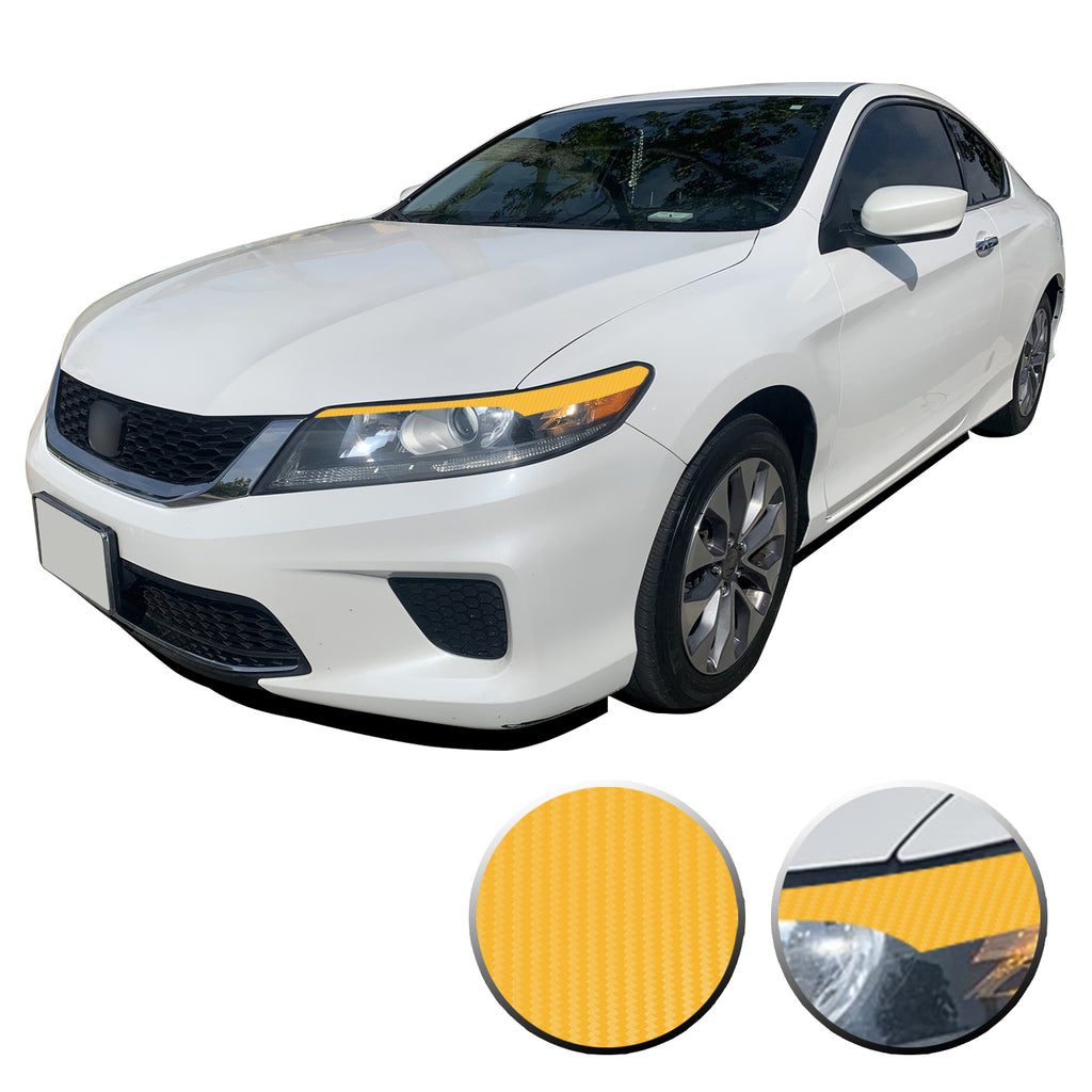 Headlight Eyelid Eyebrow Vinyl Decal Compatible with Honda Accord 2013-2015