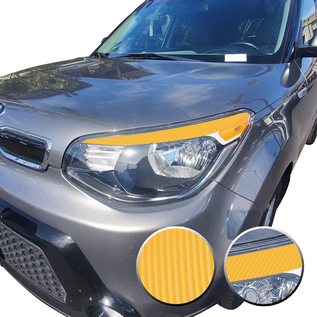 Eyelid Accent Overlay Precut Decal Vinyl Trim Compatible with and Fits Kia Soul 2014 2015 2016
