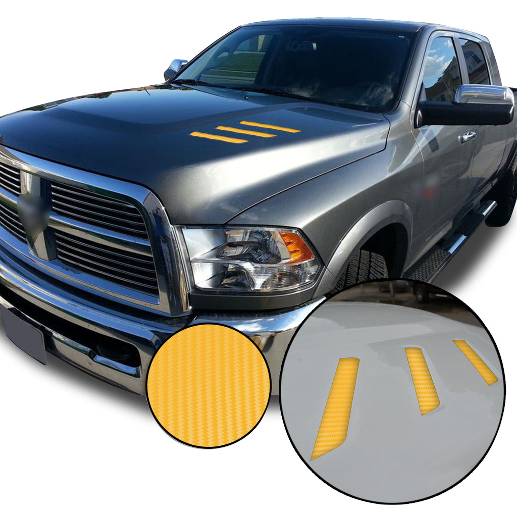 Front Hood Grille Stripe Insert Overlay Vinyl Decal Compatible with and Fits Dodge Ram 2010-2018