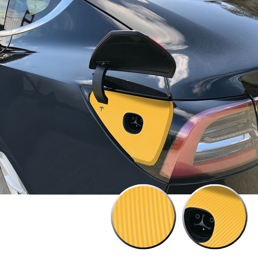 Charging Dock Vinyl Decal Overlay Kit Compatible with Tesla Model 3 2017-2020
