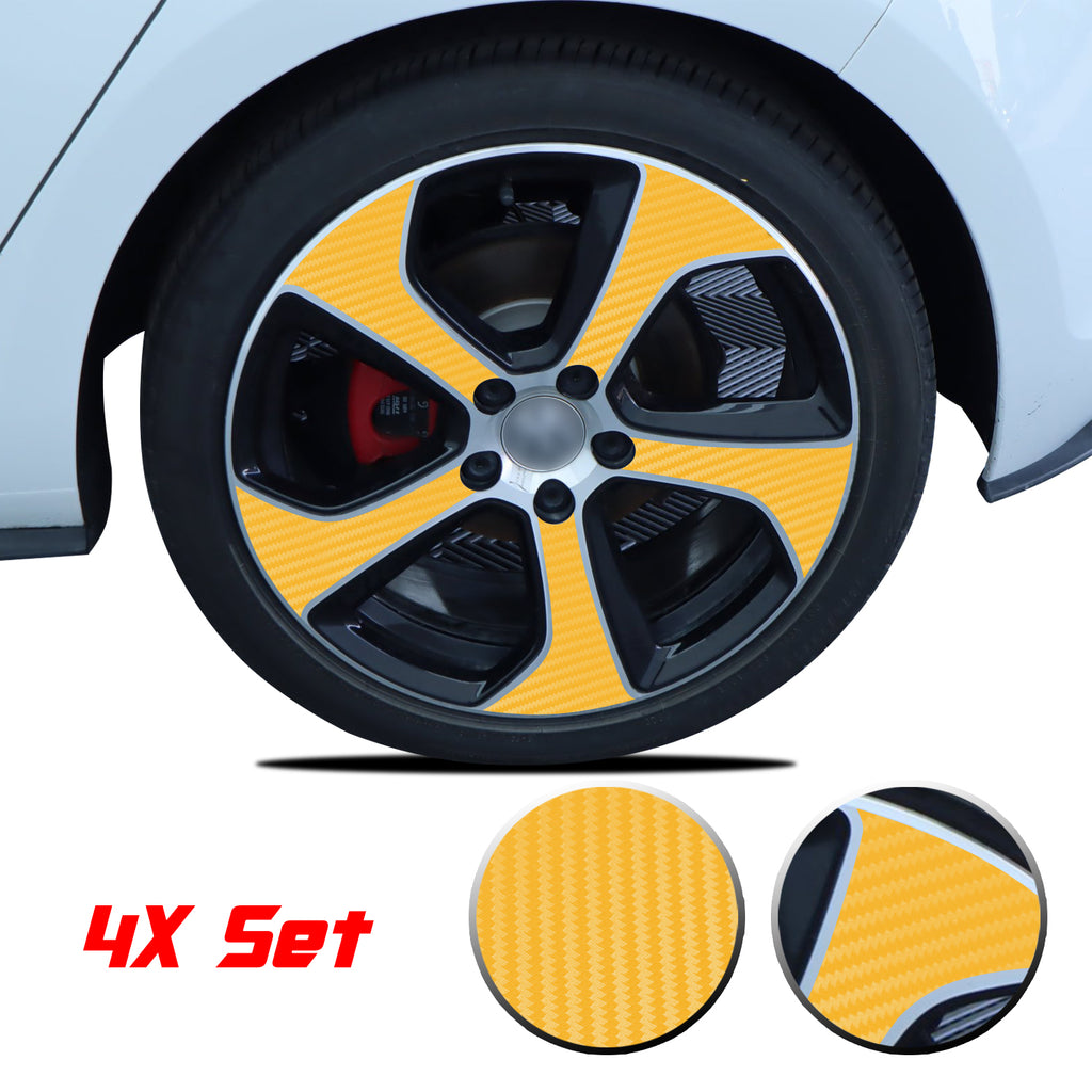 Wheel Rim Overlay Graphic Vinyl Decal Compatible with Volkswagen MK7 GTi 2014-2020
