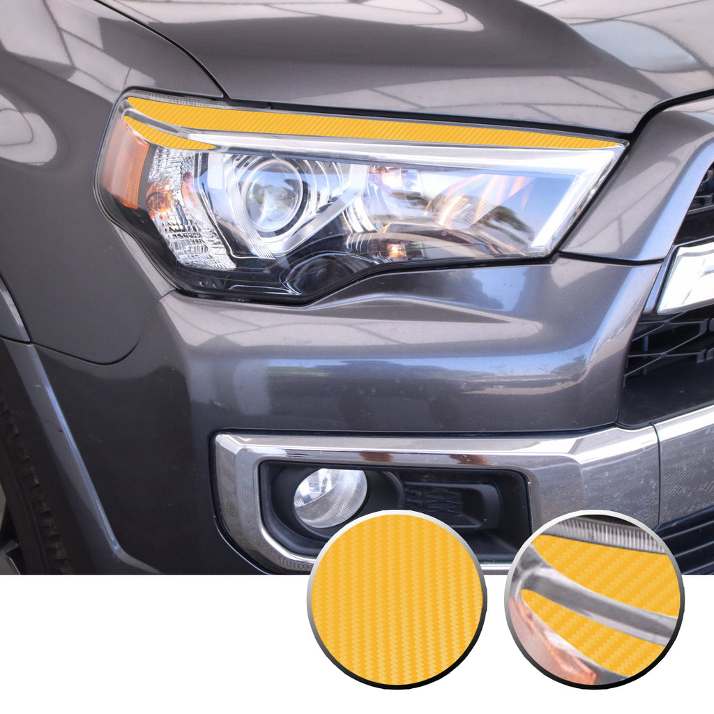 Headlight Eyelid Eyebrow Graphic Vinyl Decal Compatible with Toyota 4Runner 2010-2017