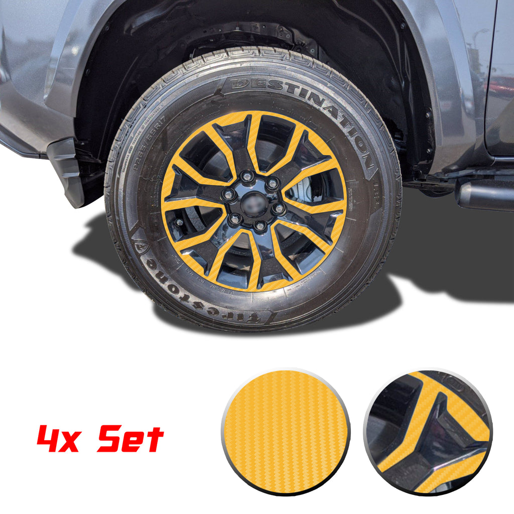 17" Wheel Rim Vinyl Overlay Decals Wrap Trim Compatible with and Fits Tacoma TRD Sport 2020 2021