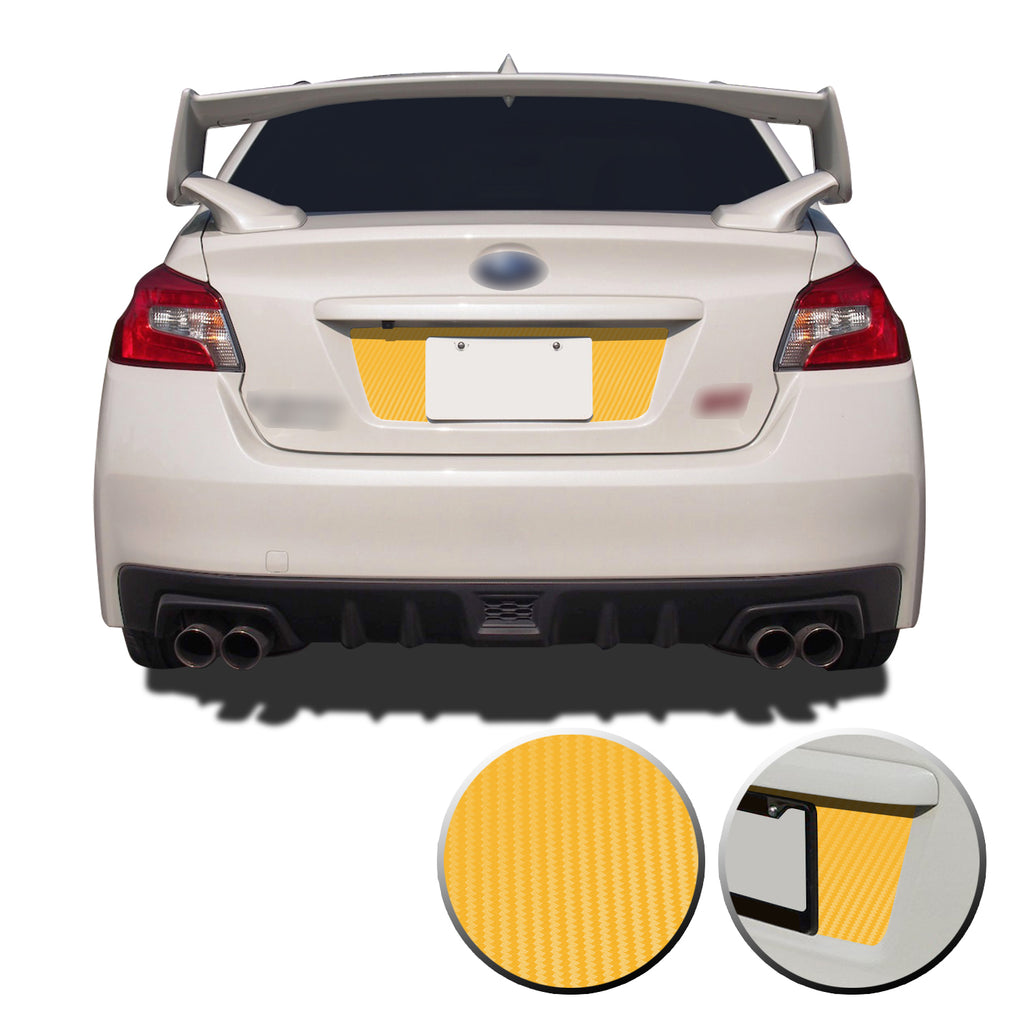 Trunk Rear License Trim Decal Overlay Compatible with and Fits Subaru WRX STi 2015-2020