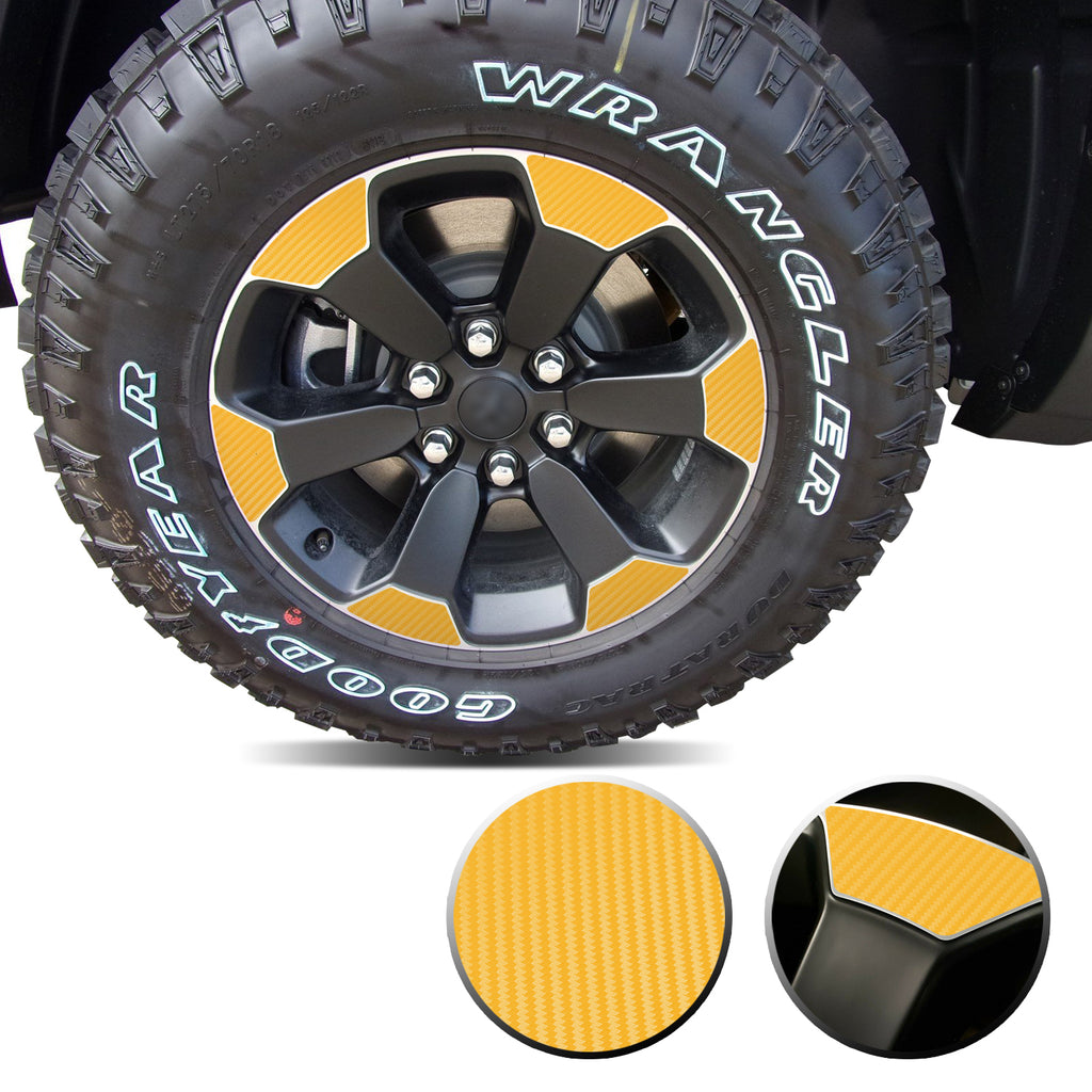 18" Wheel Precut Vinyl Wrap Graphic Decal Overlay Kit Compatible with and Fits Ram 1500 Rebel 2019-2020