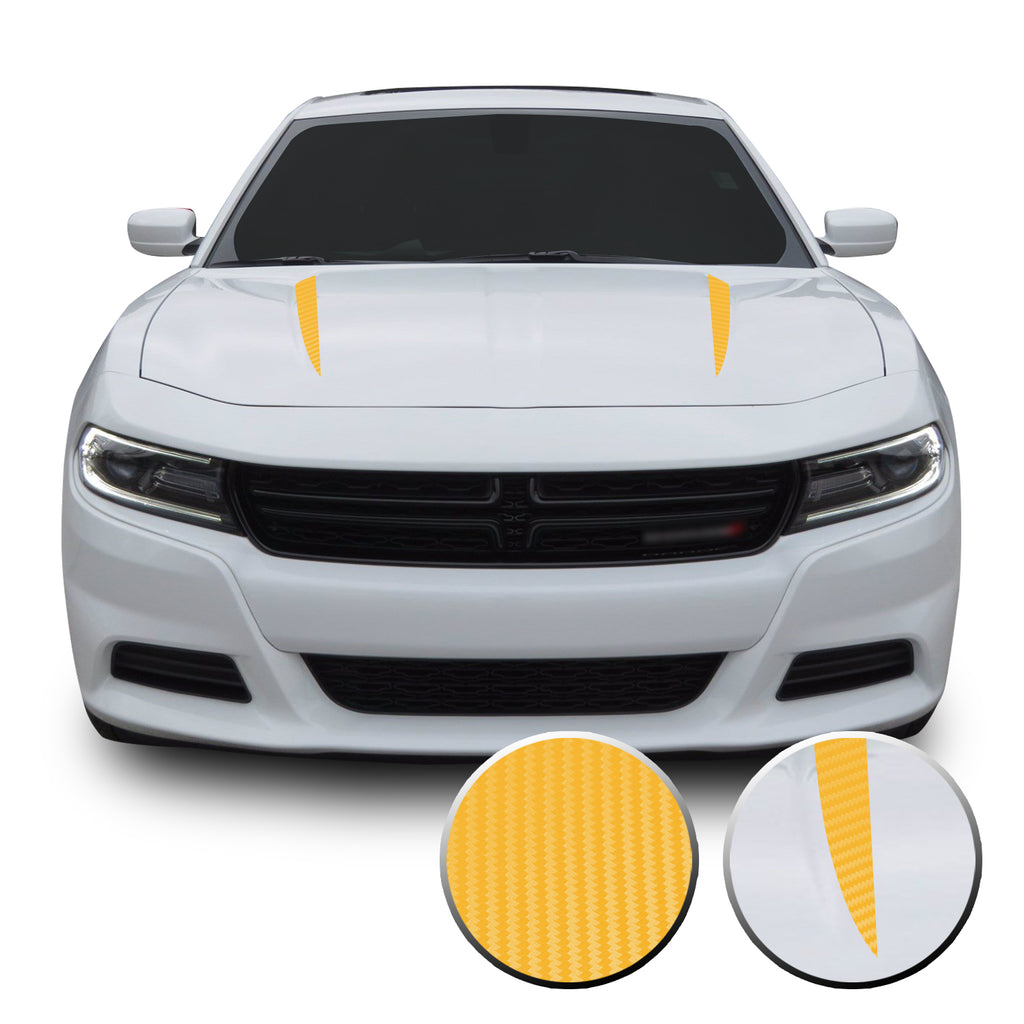 Hood Spears Racing Trim Vinyl Decal Compatible with Dodge Charger 2015 - 2020