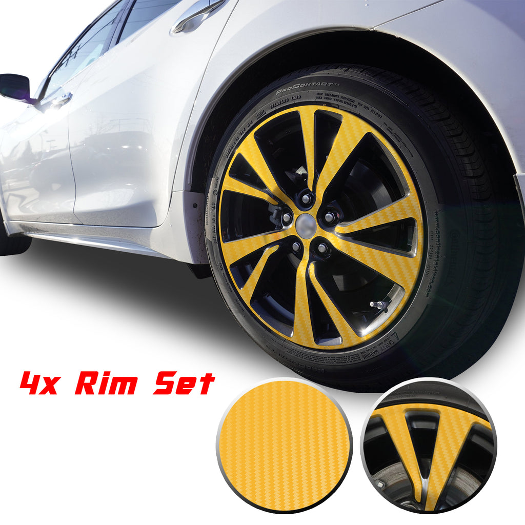 18" Wheel Rim Chrome Delete Vinyl Wrap Overlay Kit Compatible with and Fits Maxima 2016 - 2020