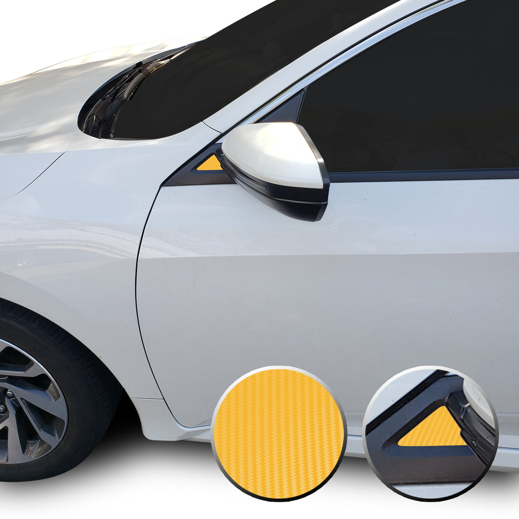 Side Mirror Accent Vinyl Decal Overlay Wrap Compatible with Honda Civic 2016-2020