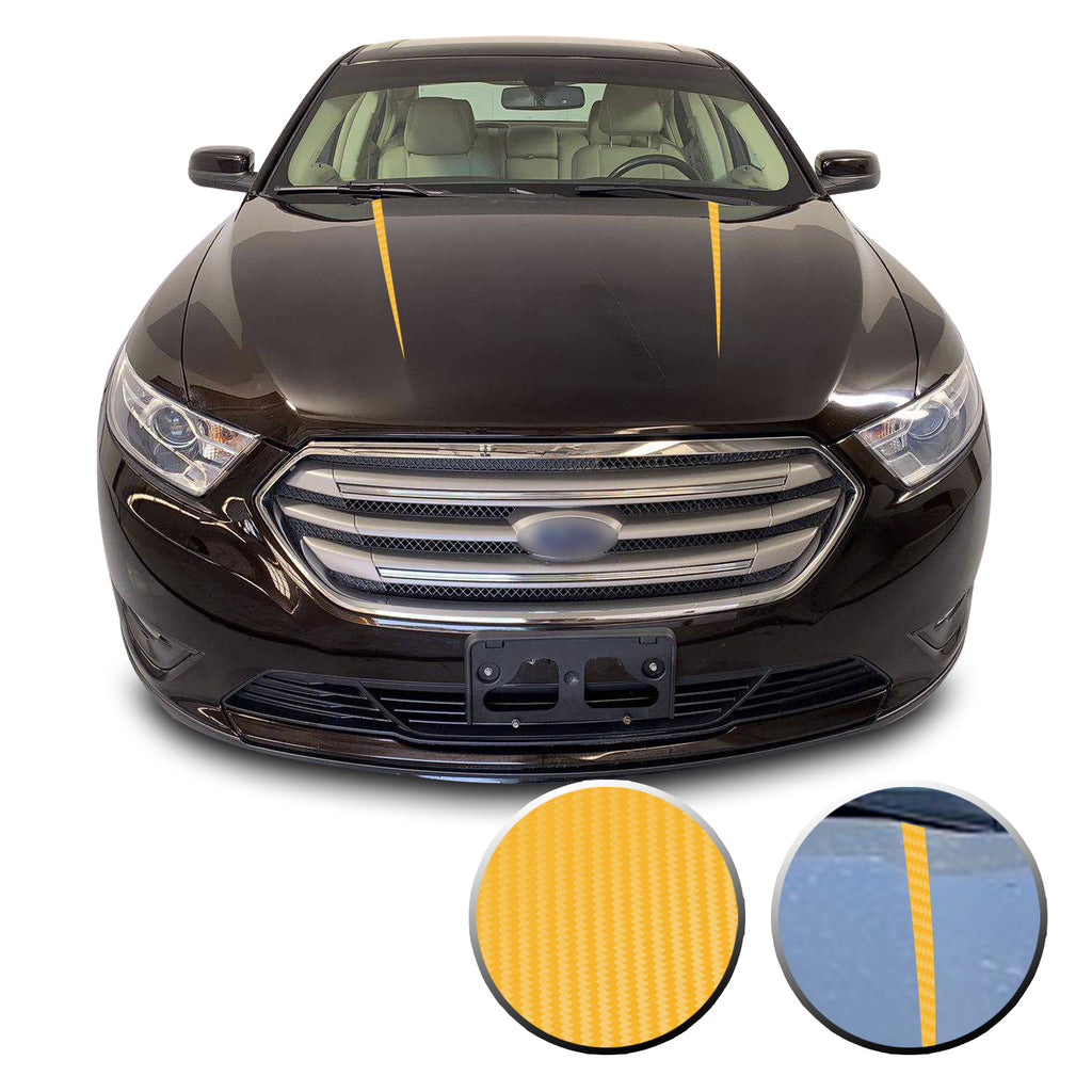 Hood Spear Stripes Racing Trim Vinyl Decal Compatible with Ford Taurus 2010-2019