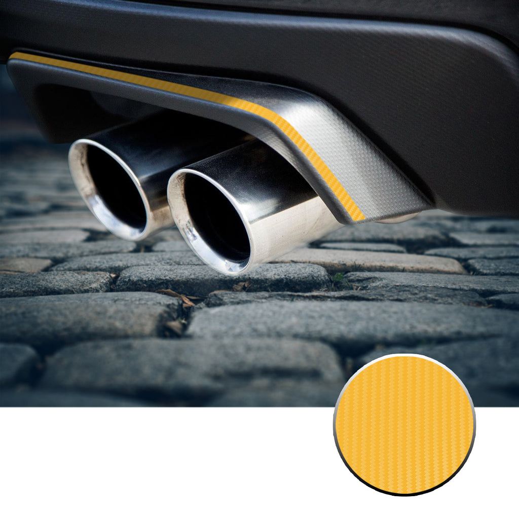 Exhaust Stripe Overlay Trim Decal Compatible With and Fits 2015-2020 Subaru WRX STi